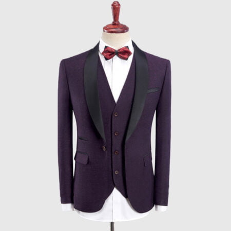 Purple Tuxedo Wedding Suit